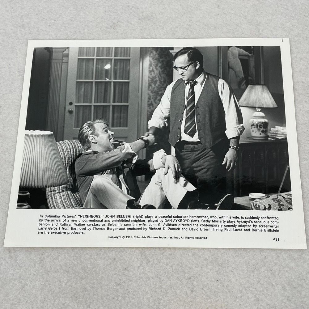 Vintage 81 Neighbors Movie Photo John Belushi Dan Aykroyd Columbia Pictures #11